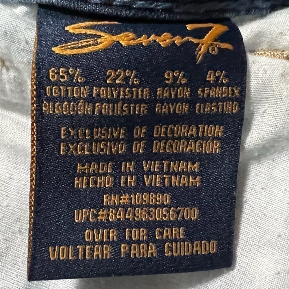 SEVEN7 Crop Denim Blue Skinny Jeans Women’s (Sz 14) - Picture 8 of 16